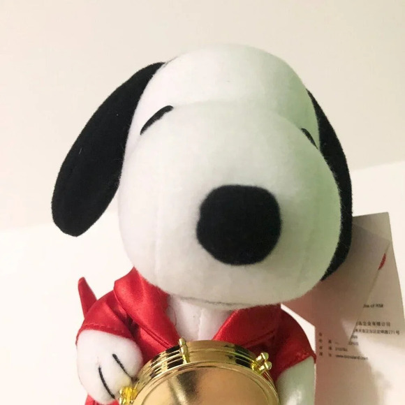 Snoopy Plush Peanuts United Feature Syndicate  Drum 8 Inch Stuffed Toy - Picture 15 of 16